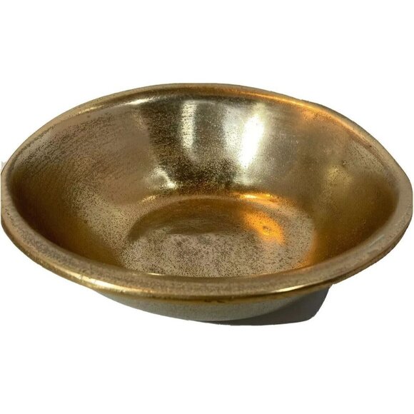 Cravings by Chrissy Teagan Hand Crafted Aluminum Gold Tone Serving Serving Bowl - Picture 2 of 8